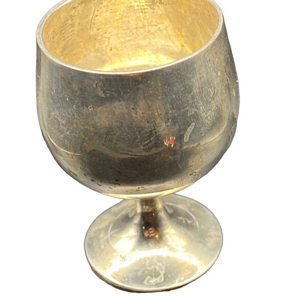 Vintage Eastern Star silver mini chalice challis engraved - Picture 2 of 10